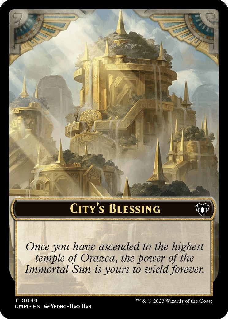 Image for City's Blessing // Elf Druid Double-Sided Token (49 // 32) - Magic: The Gathering