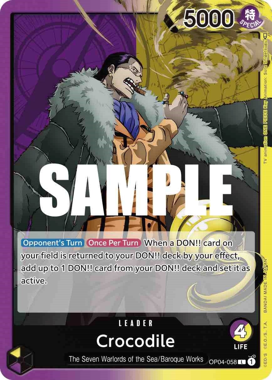 Image for Crocodile (058) (OP04-058) - One Piece Card Game