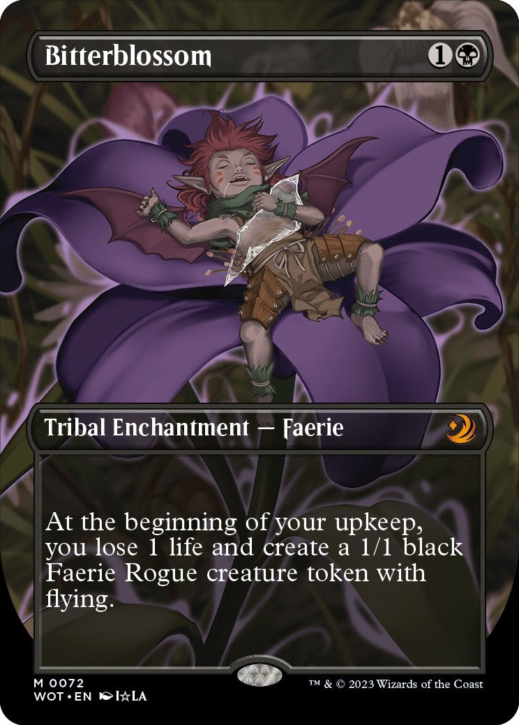 Image for Bitterblossom (Anime Borderless) (72) - Magic: The Gathering