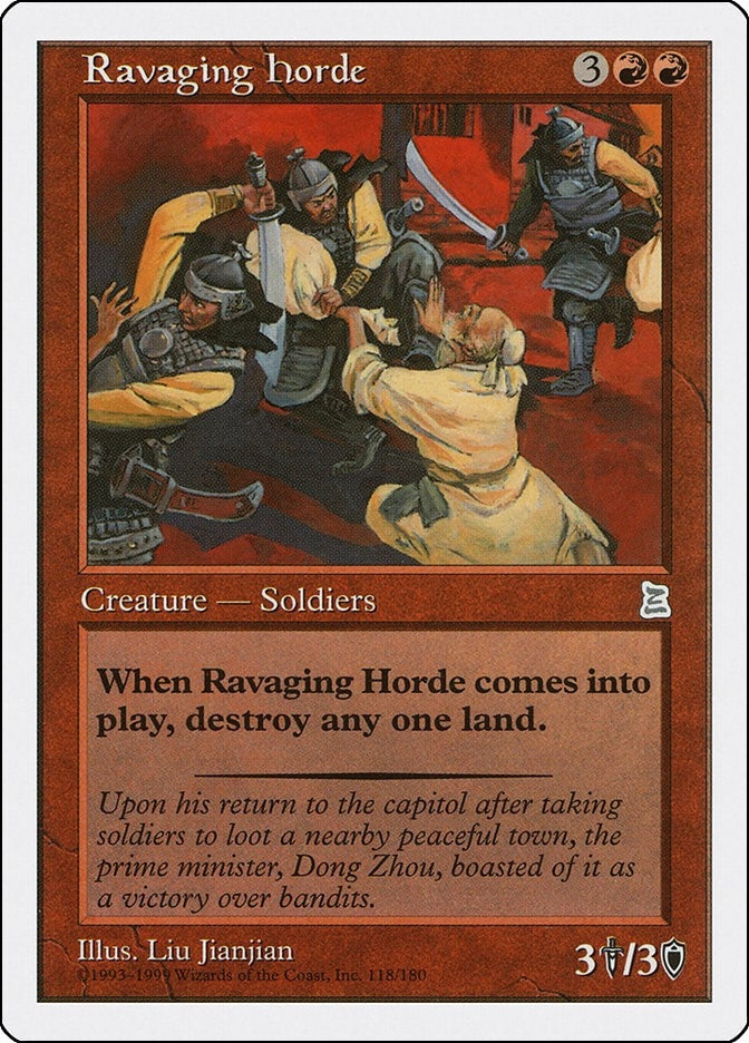 Image for Ravaging Horde (118) - Magic: The Gathering