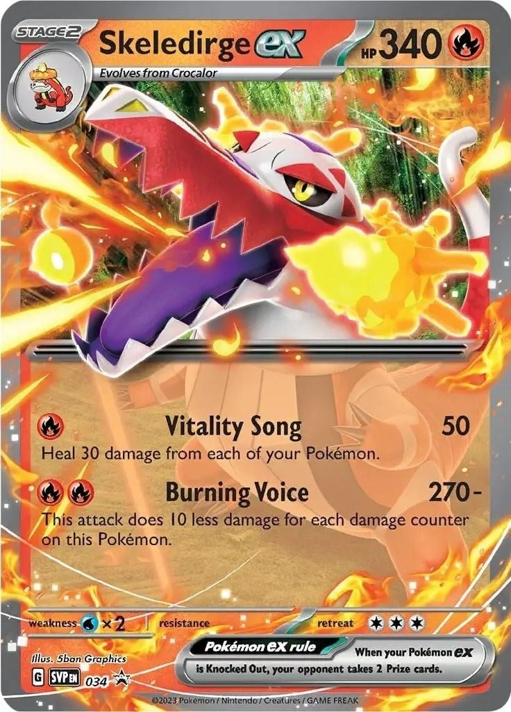 Image for Skeledirge ex - 034 (034) - Pokemon