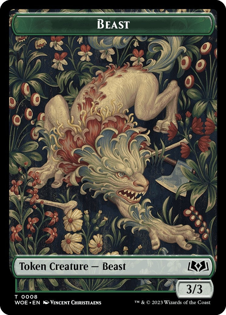 Image for Beast Token (8) - Magic: The Gathering