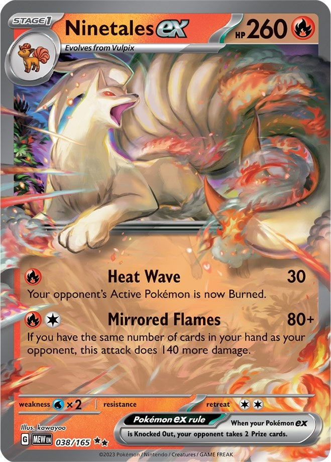 Image for Ninetales ex (038/165) - Pokemon