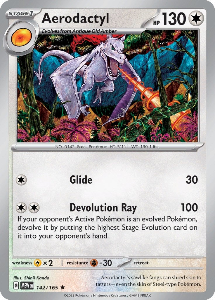 Image for Aerodactyl (142/165) - Pokemon