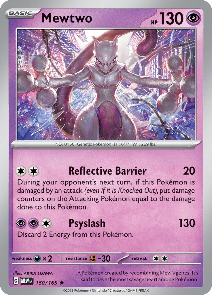 Image for Mewtwo (150/165) - Pokemon