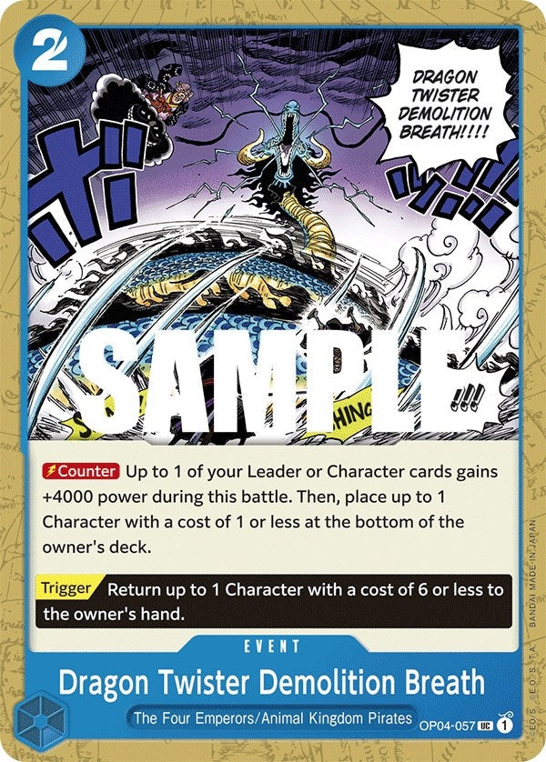 Image for Dragon Twister Demolition Breath (OP04-057) - One Piece Card Game