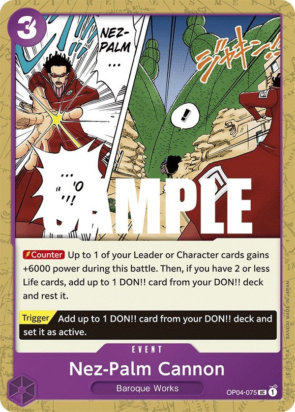 Image for Nez-Palm Cannon (OP04-075) - One Piece Card Game