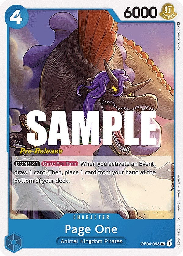 Image for Page One (OP04-053) - One Piece Card Game