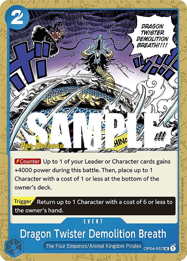 Image for Dragon Twister Demolition Breath (OP04-057) - One Piece Card Game
