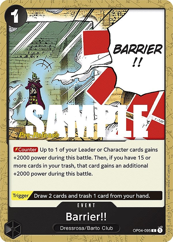 Image for Barrier!! (OP04-095) - One Piece Card Game
