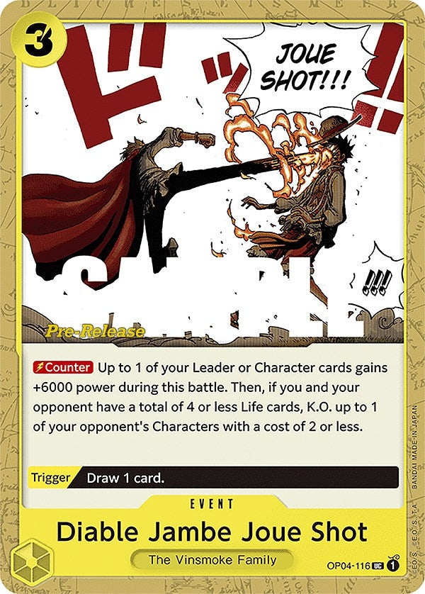 Image for Diable Jambe Joue Shot (OP04-116) - One Piece Card Game