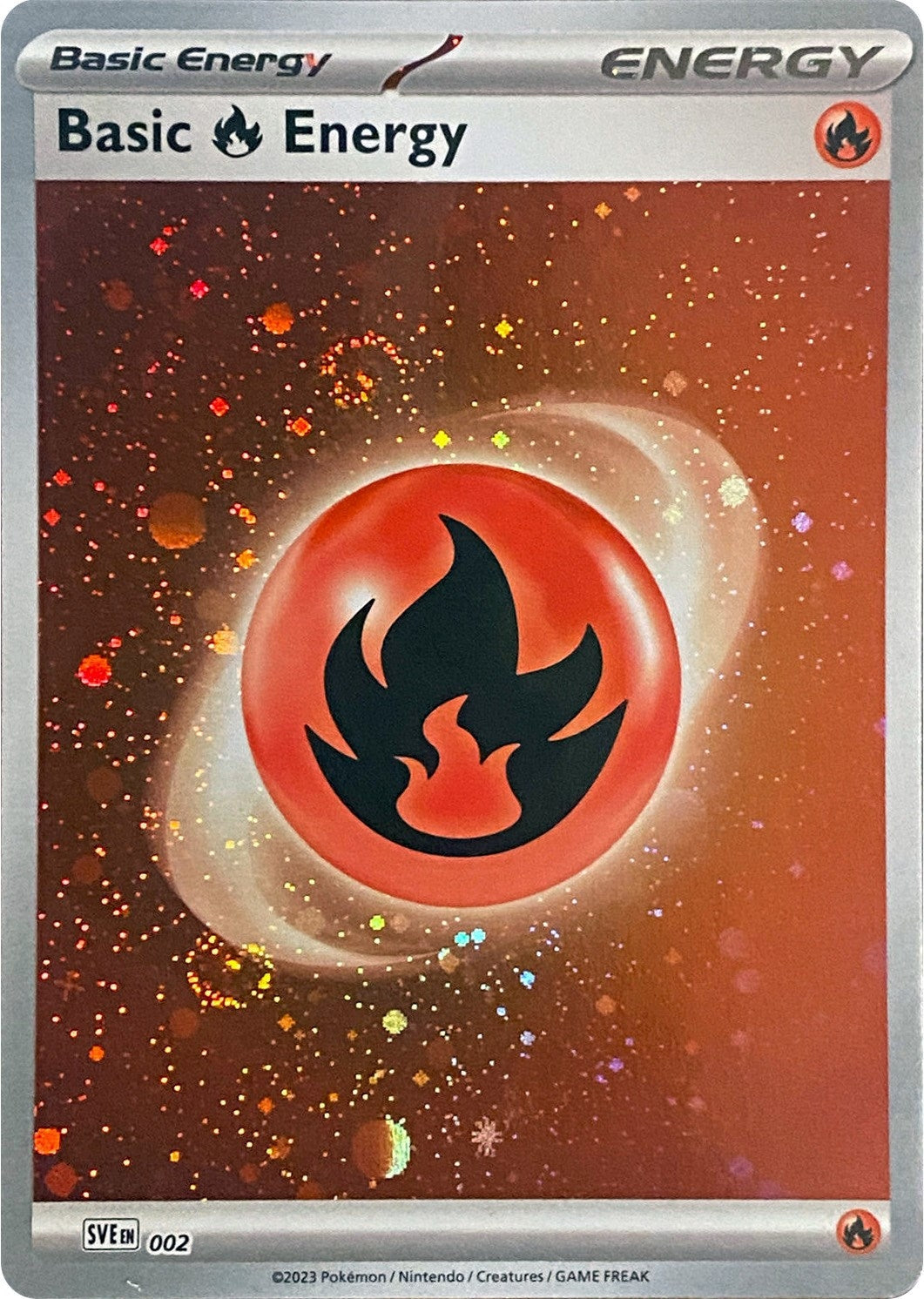 Image for Basic Fire Energy (Cosmos Holo) (002) - Pokemon