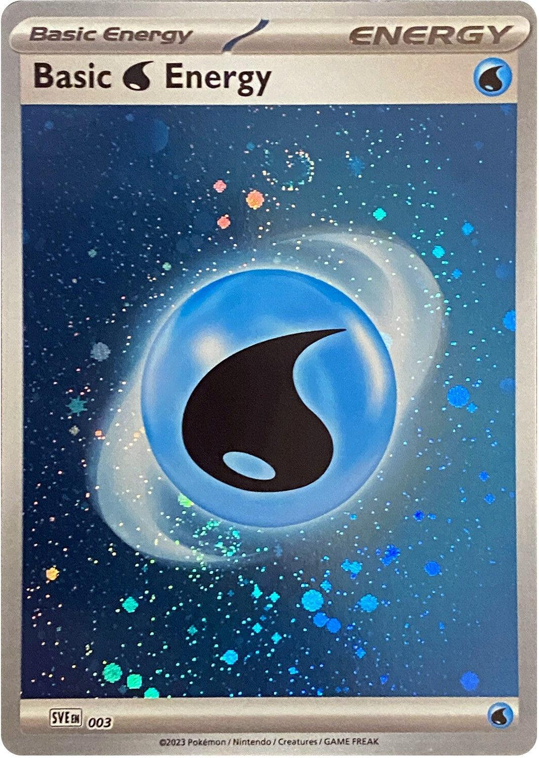 Image for Basic Water Energy (Cosmos Holo) (003) - Pokemon