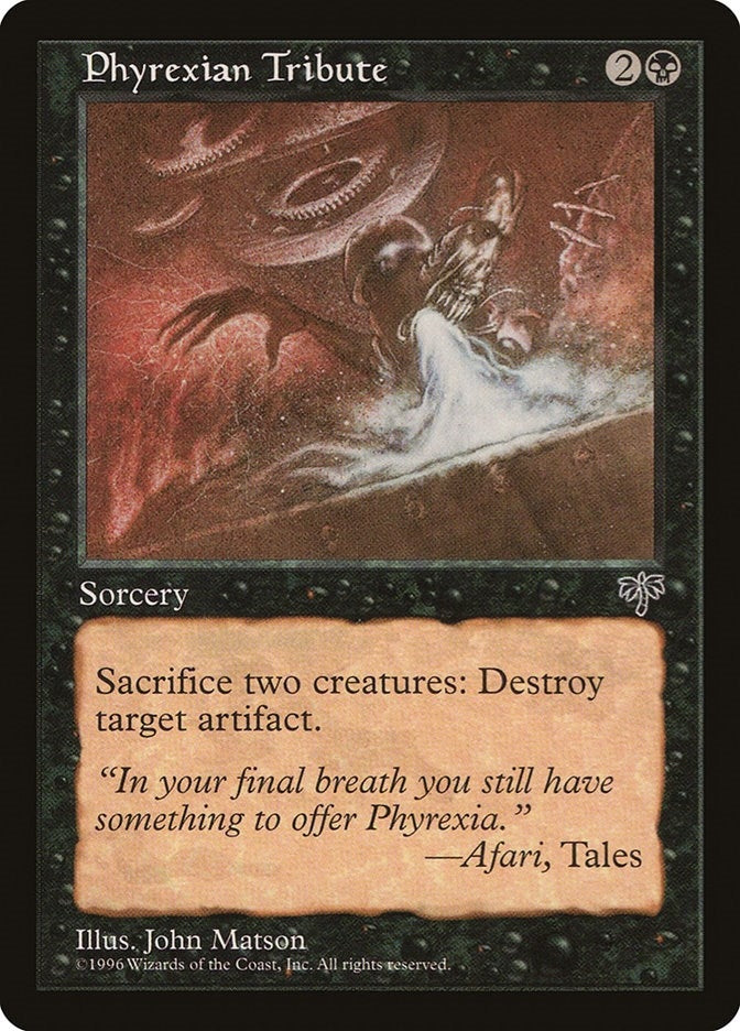 Image for Phyrexian Tribute - Magic: The Gathering