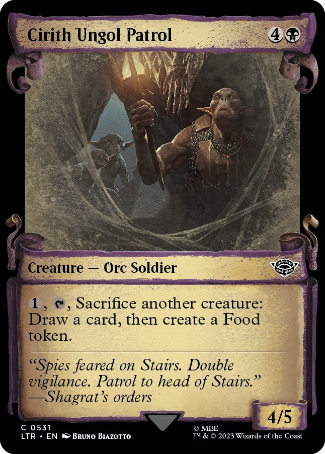 Image for Cirith Ungol Patrol (Showcase Scrolls) (531) - Magic: The Gathering