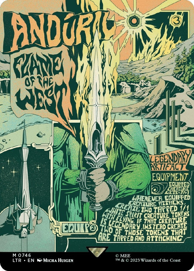 Anduril, Flame of the West (Borderless Poster) (746)