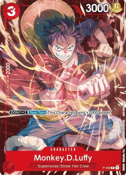 Image for Monkey.D.Luffy - P-006 (Retail Promo) (P-006) - One Piece Card Game