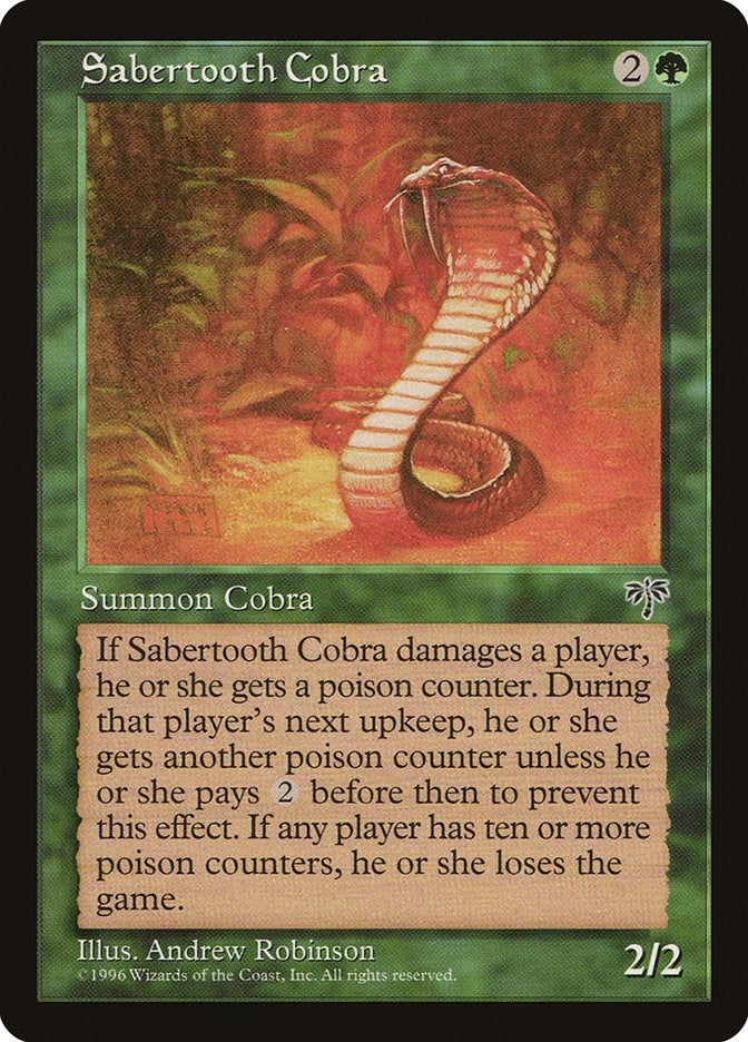 Image for Sabertooth Cobra - Magic: The Gathering