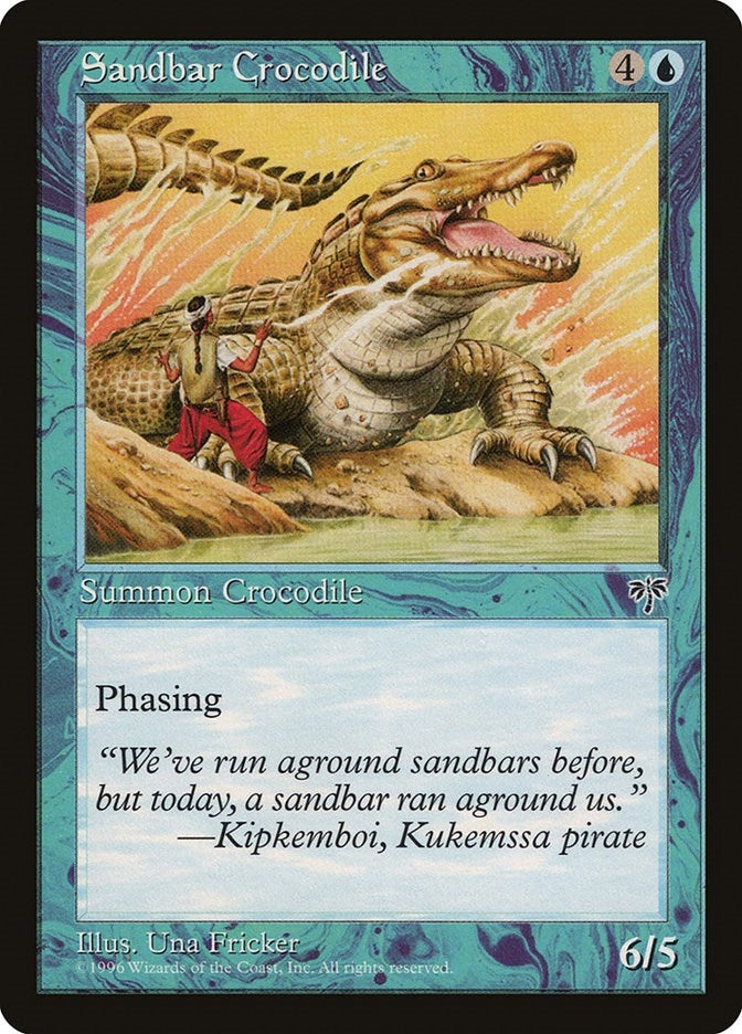 Image for Sandbar Crocodile - Magic: The Gathering