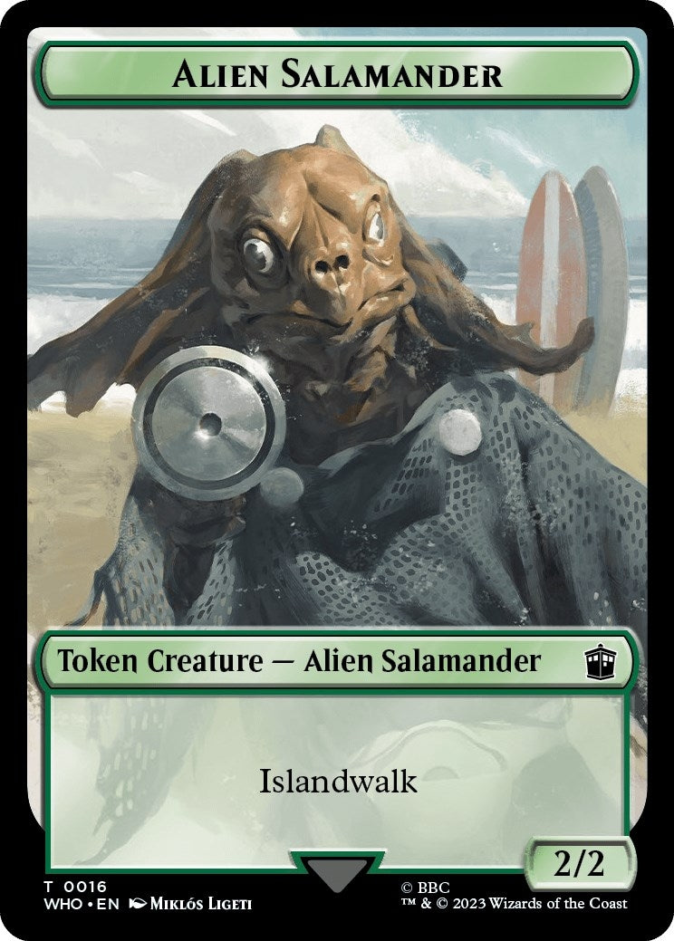 Alien Salamander // Alien Insect Double-Sided Token (16 // 19)