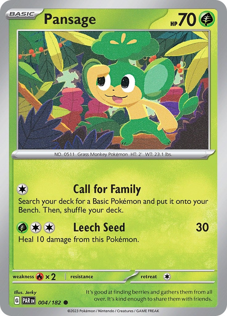 Image for Pansage (004/182) - Pokemon