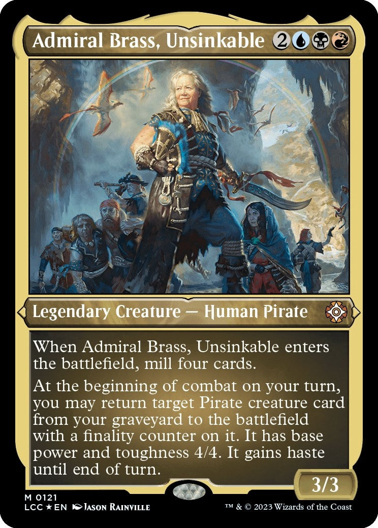 Admiral Brass, Unsinkable (Display Commander) - Thick Stock (121)