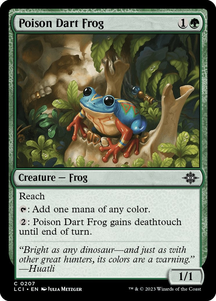 Image for Poison Dart Frog (207) - Magic: The Gathering