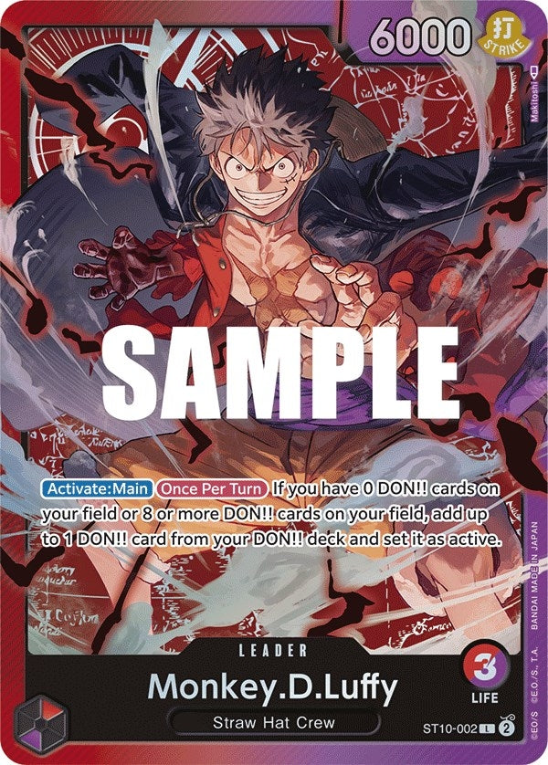 Image for Monkey.D.Luffy (002) (ST10-002) - One Piece Card Game