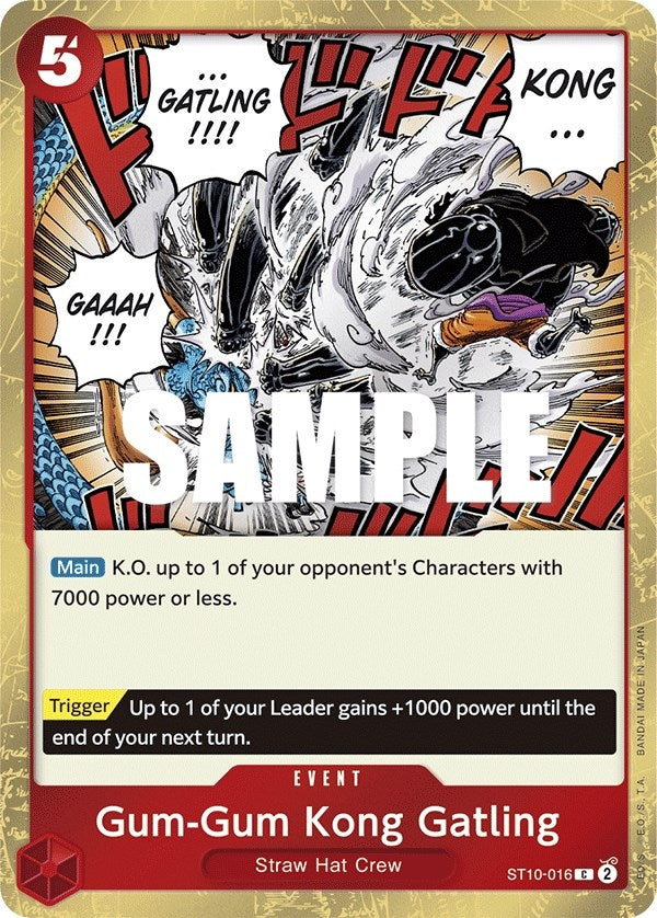 Image for Gum-Gum Kong Gatling (ST10-016) - One Piece Card Game