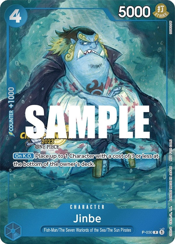 Image for Jinbe (CS 2023 Event Pack) (P-030) - One Piece Card Game