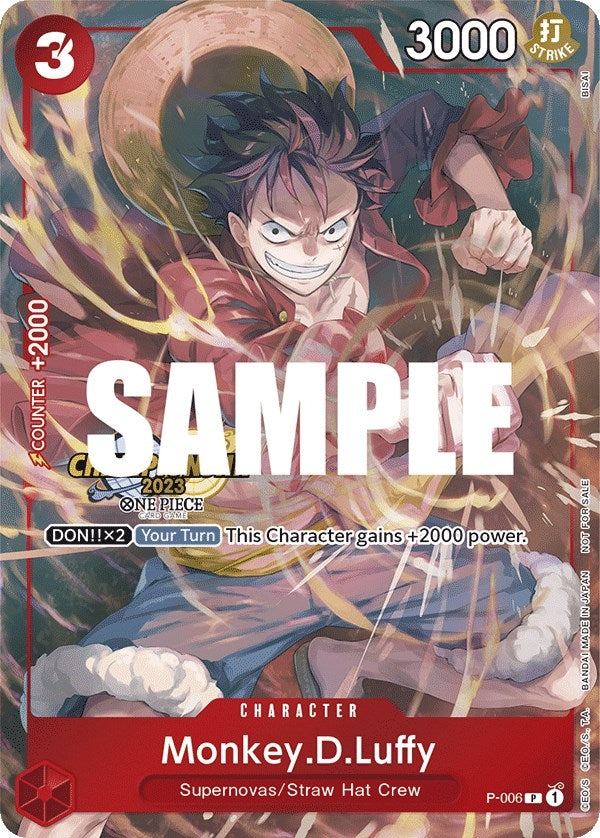 Image for Monkey.D.Luffy (006) (CS 2023 Celebration Pack) (P-006) - One Piece Card Game