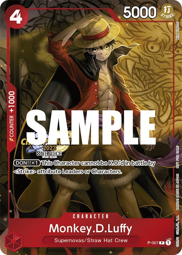 Image for Monkey.D.Luffy (007) (CS 2023 Celebration Pack) (P-007) - One Piece Card Game