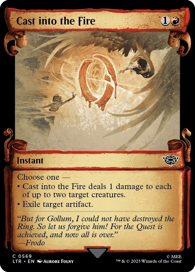 Image for Cast into the Fire (Showcase Scrolls) (569) - Magic: The Gathering