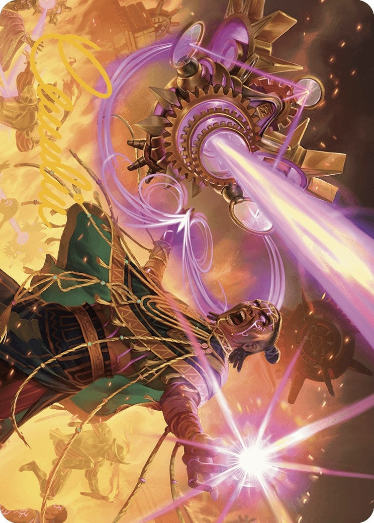 Image for Cosmium Blast Art Card (Gold-Stamped Signature) (1) - Magic: The Gathering