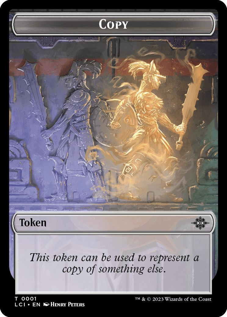 Image for Copy // Dinosaur (0009) Double-Sided Token (1 // 9) - Magic: The Gathering