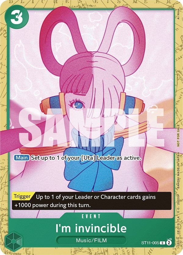 Image for I'm invincible (Starter Deck 11: Uta Deck Battle) (ST11-005) - One Piece Card Game