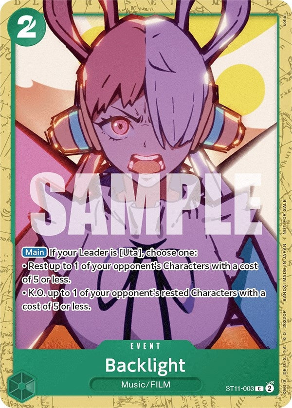 Image for Backlight (Starter Deck 11: Uta Deck Battle) (ST11-003) - One Piece Card Game