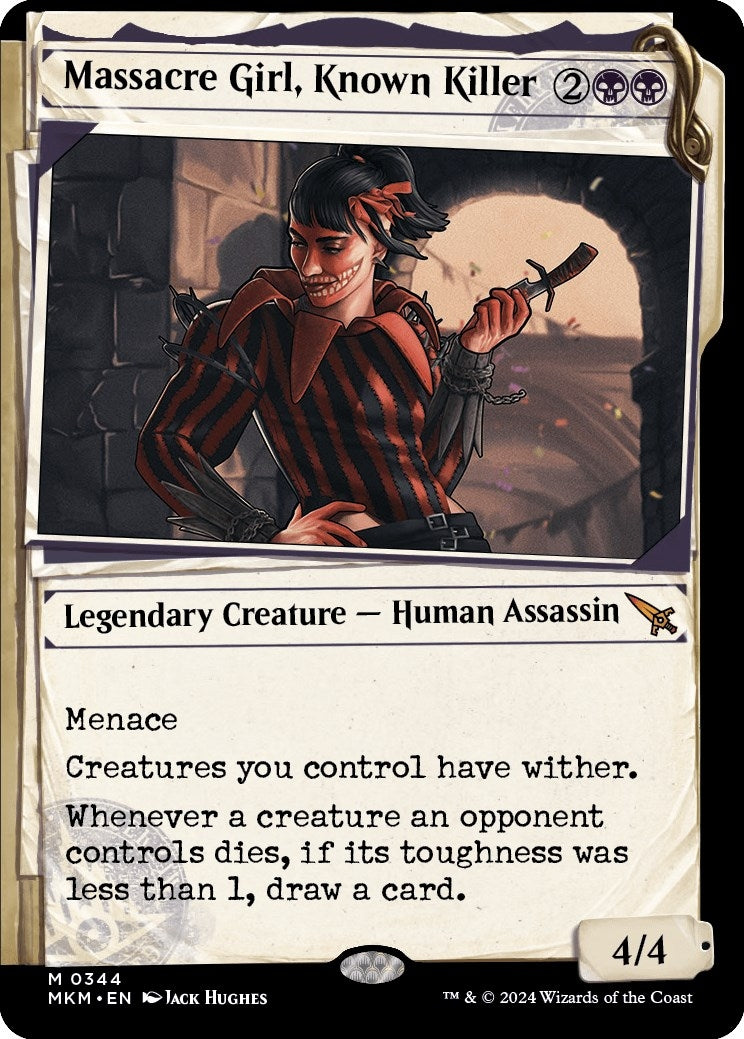 Image for Massacre Girl, Known Killer (Showcase) (344) - Magic: The Gathering