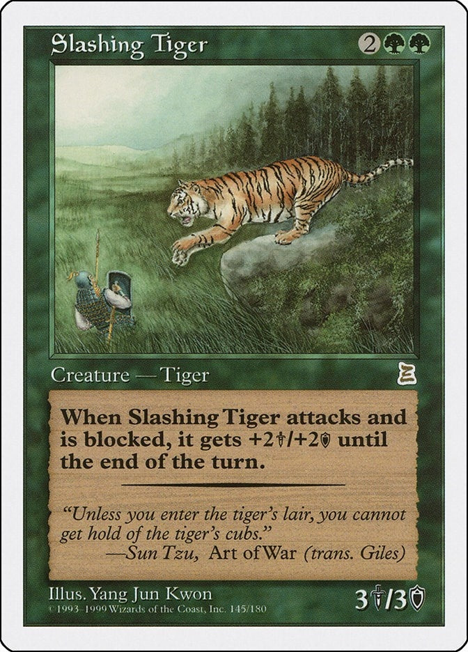 Image for Slashing Tiger (145) - Magic: The Gathering