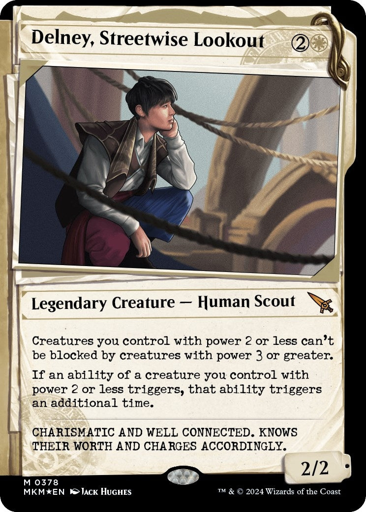 Image for Delney, Streetwise Lookout (Showcase) (Invisible Ink) (378) - Magic: The Gathering