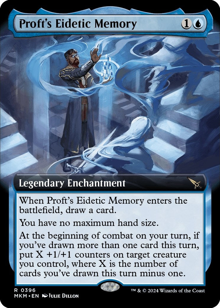 Image for Proft's Eidetic Memory (Extended Art) (396) - Magic: The Gathering