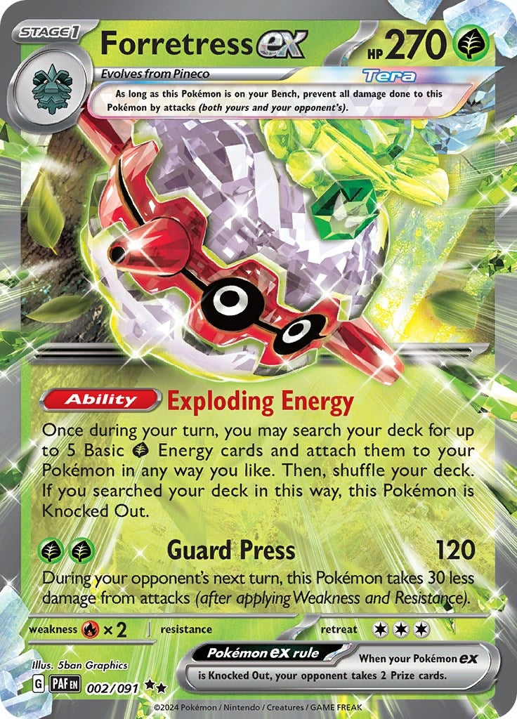 Image for Forretress ex (002/091) - Pokemon