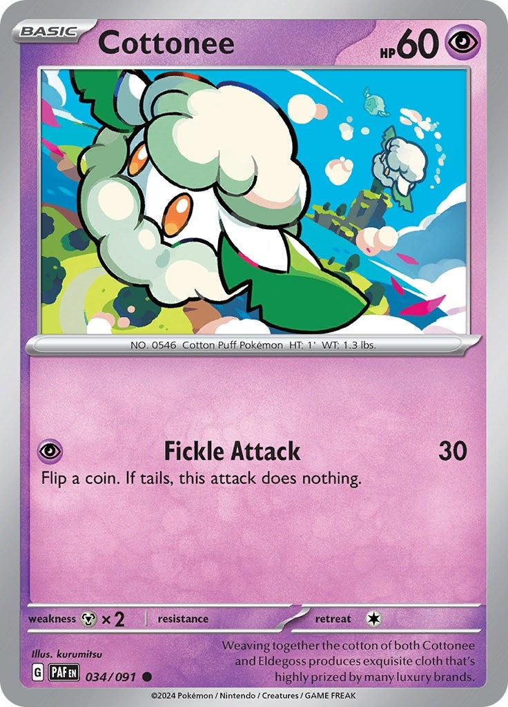Image for Cottonee (034/091) - Pokemon