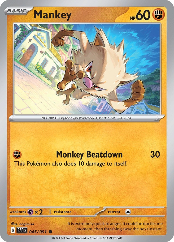 Image for Mankey (045/091) - Pokemon