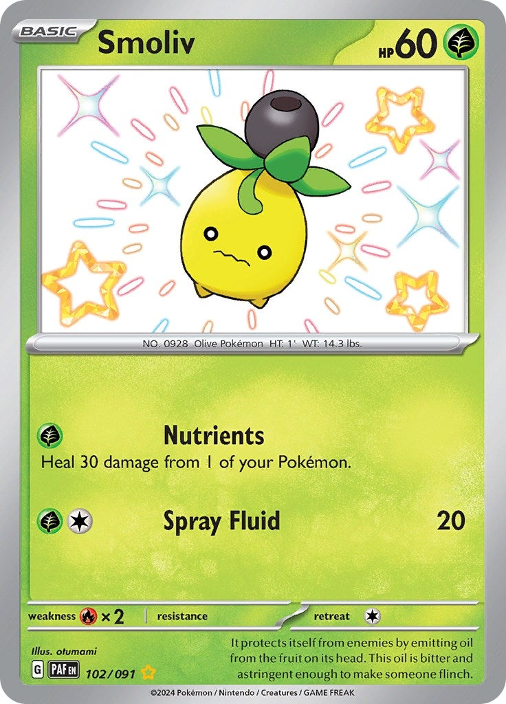 Image for Smoliv (102/091) - Pokemon