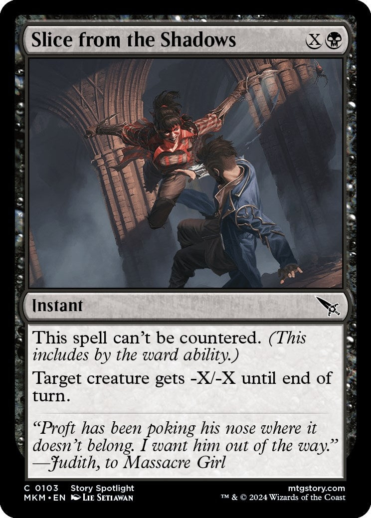 Image for Slice from the Shadows (103) - Magic: The Gathering