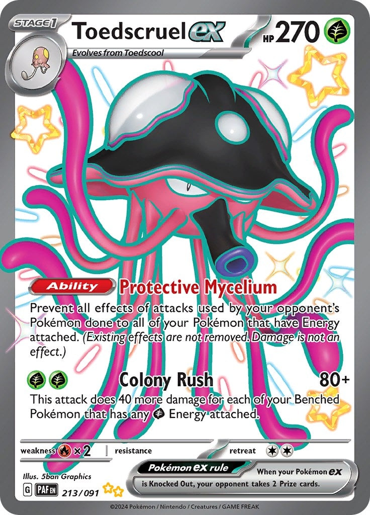 Image for Toedscruel ex (213/091) - Pokemon