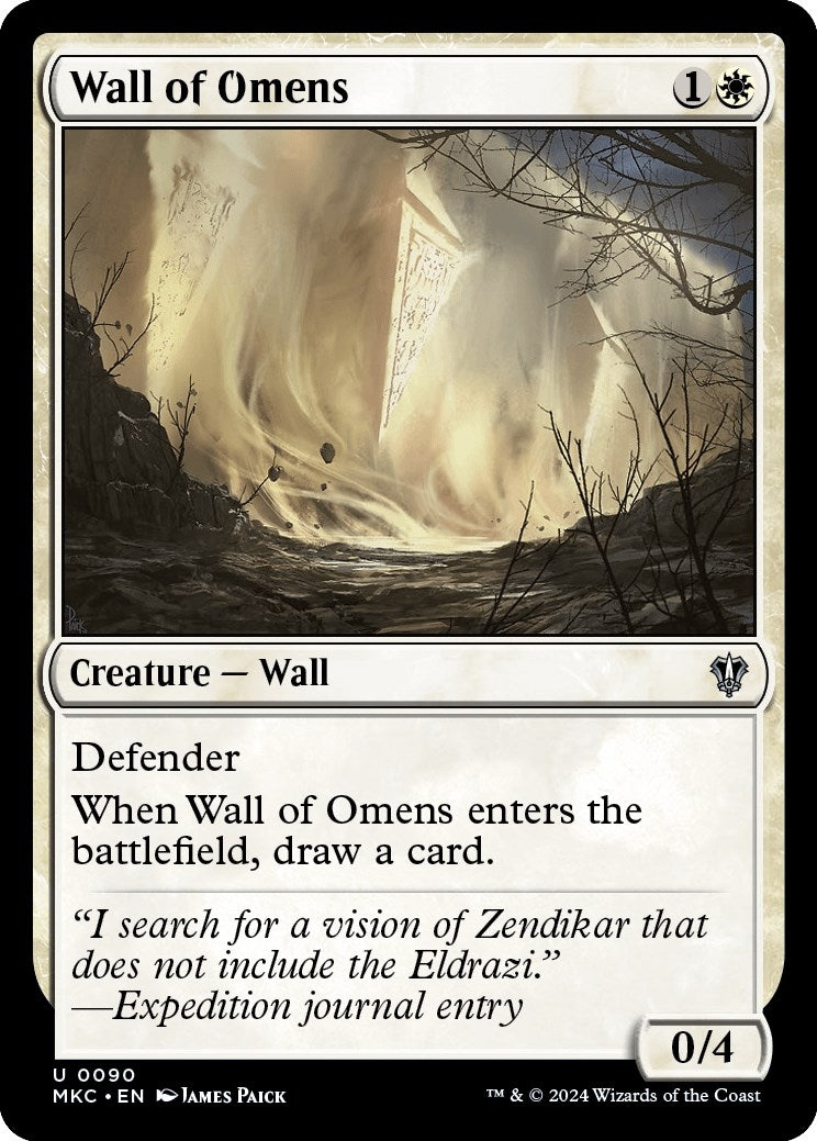 Image for Wall of Omens (90) - Magic: The Gathering