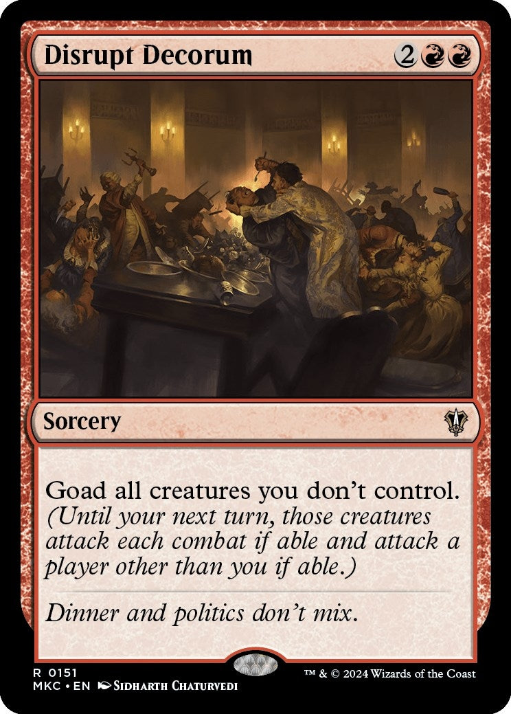 Image for Disrupt Decorum (151) - Magic: The Gathering