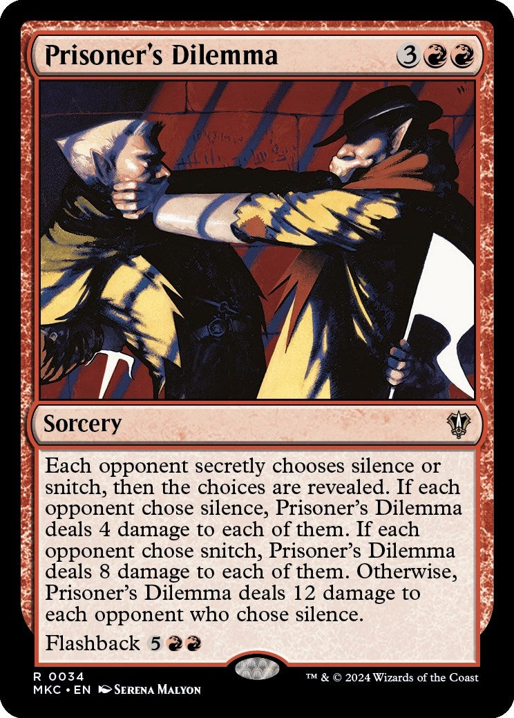 Image for Prisoner's Dilemma (34) - Magic: The Gathering